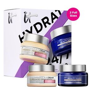 IT Cosmetics Celebrate 24/7 Hydration Anti-Aging Skincare Set - 2 full sizes!